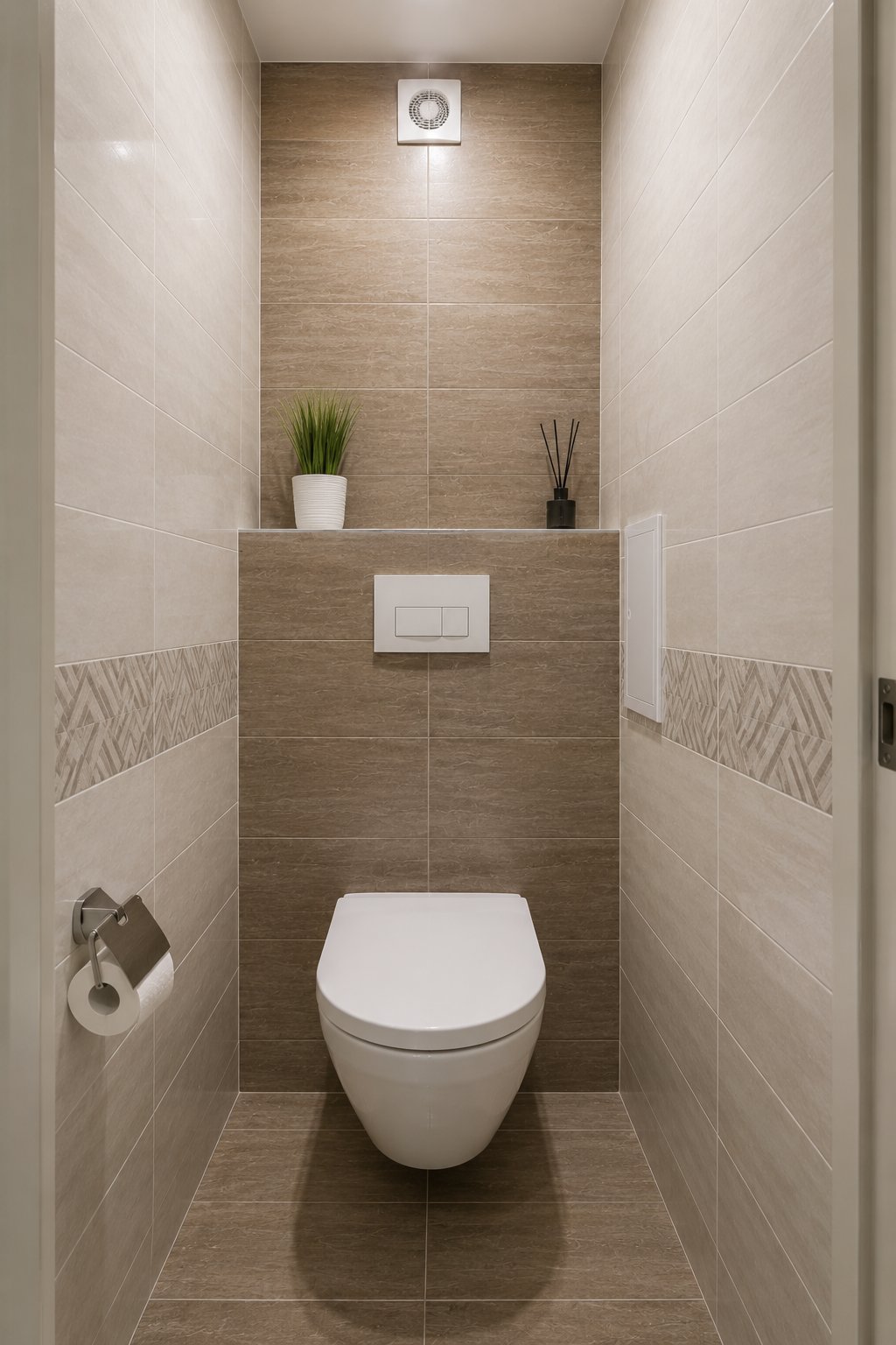 Туалет с плиткой